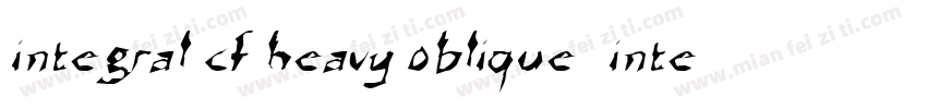 integral-cf-heavy-oblique integral-字体转换